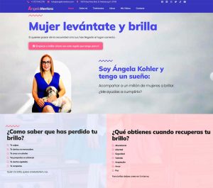 Portafolio desarrollo web: Angela Kohler, Mentora y Psicóloga - Angelamentora.com