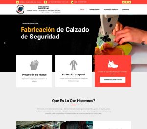 Desarrollo web: Seguridad industrial - Guantescondesan.com