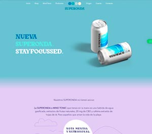 Portafolio desarrollo web: Tienda en línea venta de bebidas con CBD – Super-Onda.com